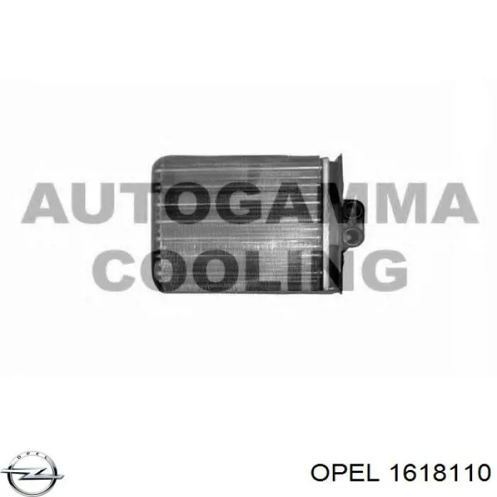1618110 Opel радіатор пічки (обігрівача)