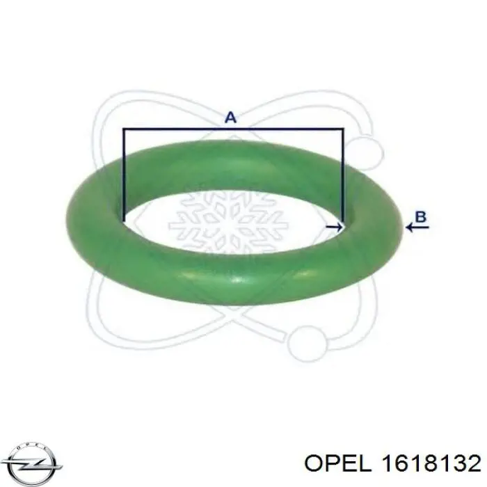 Кільце ущільнювача шланга компресора, нагнітального Opel 1618132 ціна, від 3.78 USD