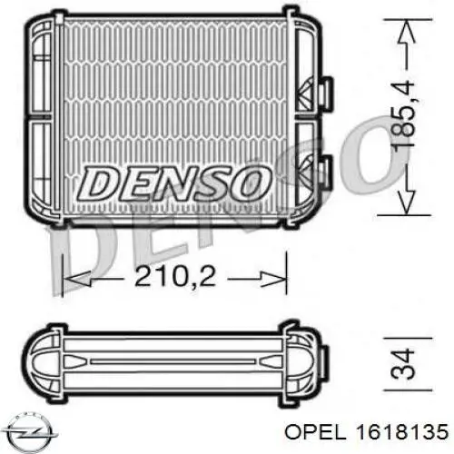 1618135 Opel радіатор пічки (обігрівача)