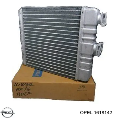 Радіатор пічки 1618142 Opel