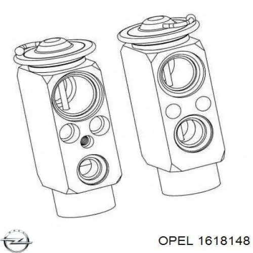 Клапан TRV, кондиціонера Opel 1618148 ціна, від 27.41 USD