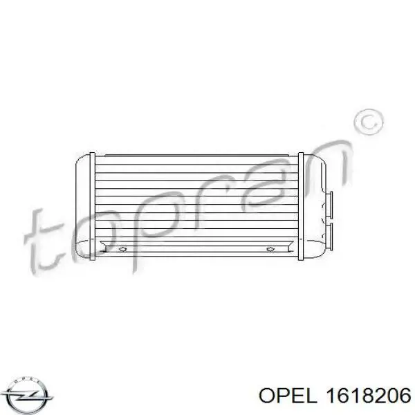 Радіатор пічки (обігрівача) Opel 1618206 ціна, від 24.33 USD