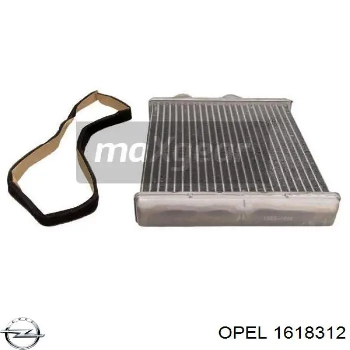 Радіатор пічки (обігрівача) Opel 1618312 ціна, від 24.38 USD