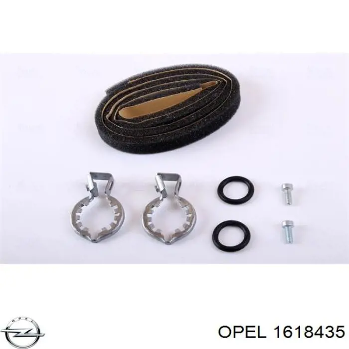 1618435 Opel Радіатор опалювача салону