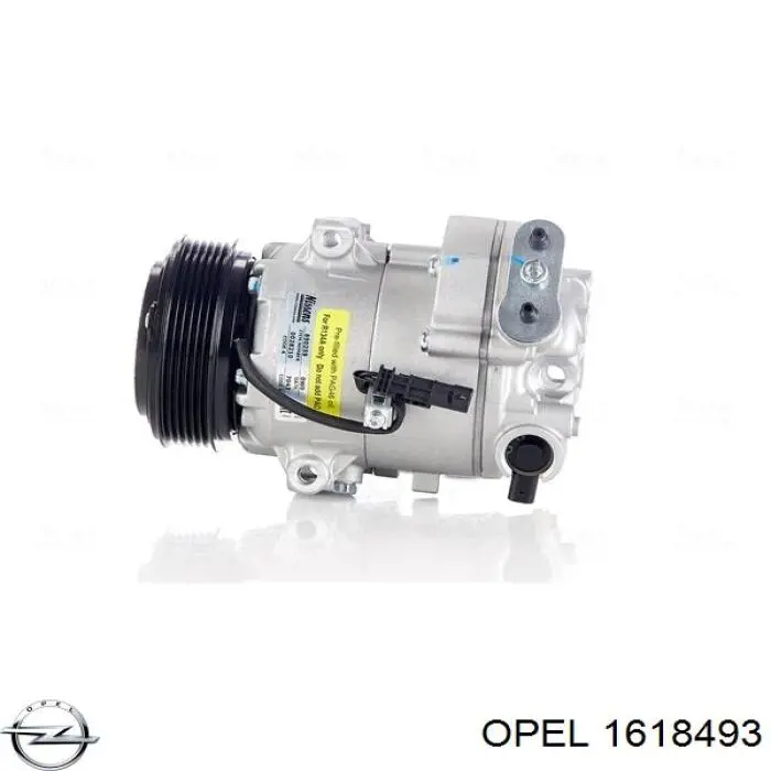 Компресор системи кондиціювання Opel 1618493 ціна, від 129.36 USD