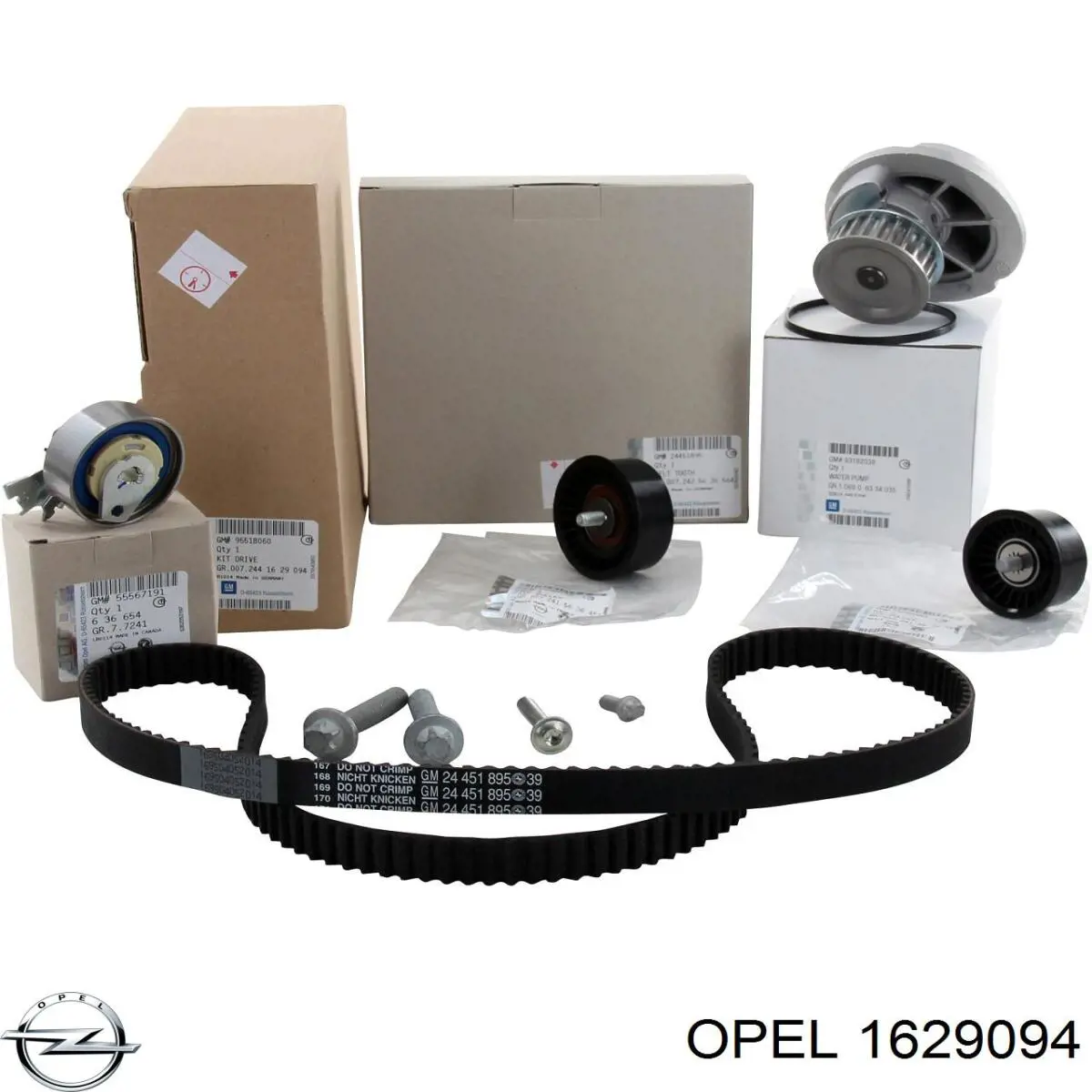 Комплект ГРМ Opel 1629094 ціна, від 65.33 USD