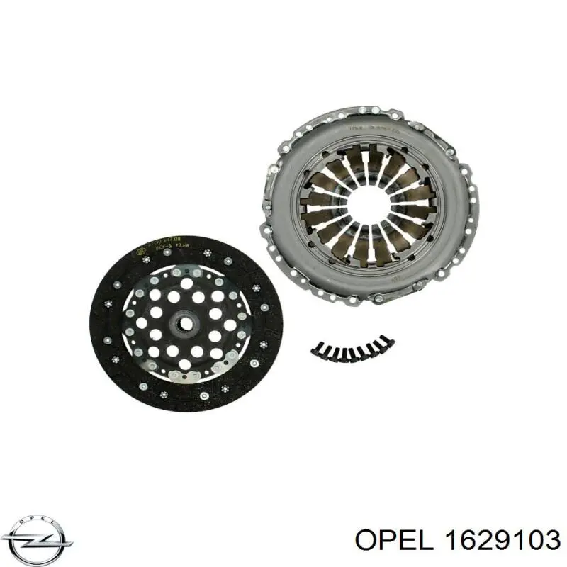 Купити 1629103 Opel Комплект зчеплення (диск, корзина, підшипник)