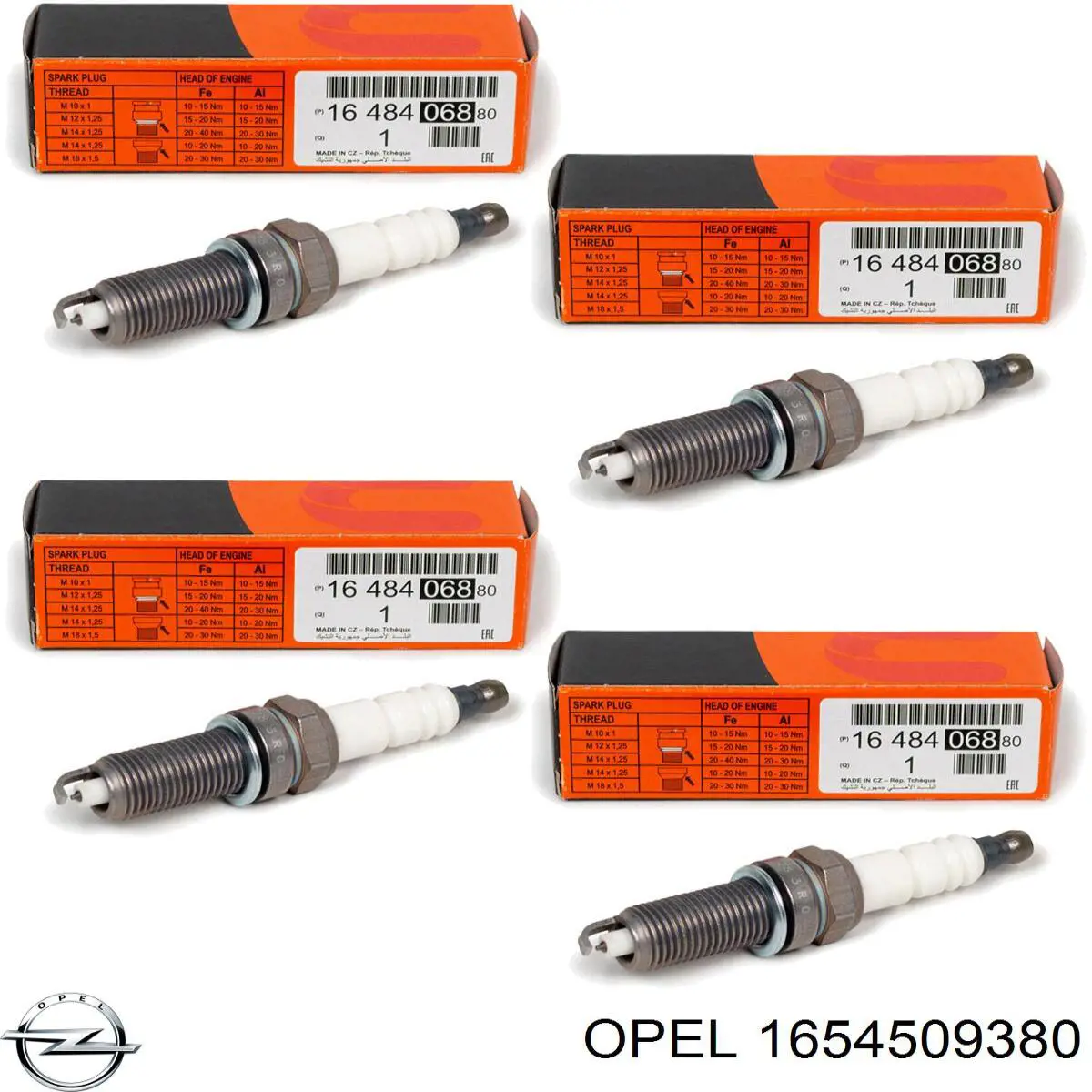 1654509380 Opel Свіча запалювання