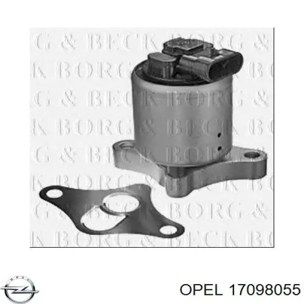 Клапан EGR Opel 17098055 ціна, від 39.05 USD