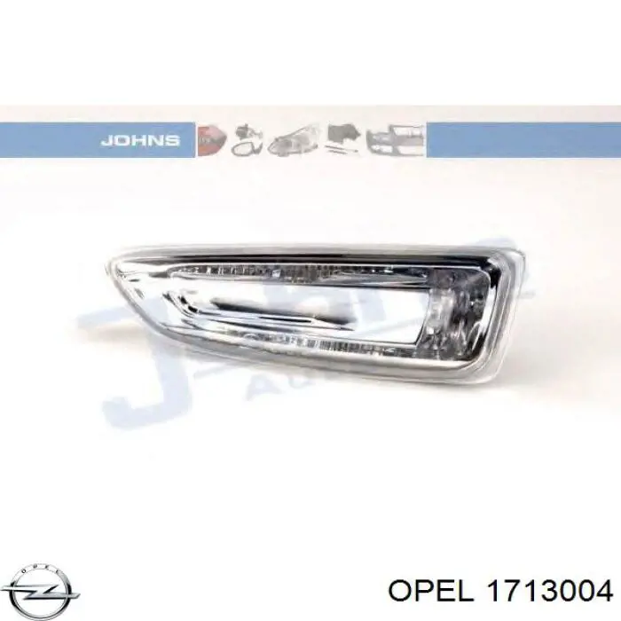 1713004 Opel повторювач повороту на крилі, лівий