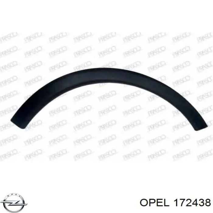 Накладка передньої лівої арки колеса Opel 9114739 ціна, від 8.76 USD