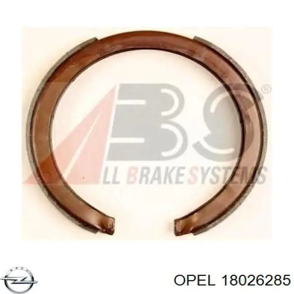 18026285 Opel колодки ручника/стоянкового гальма