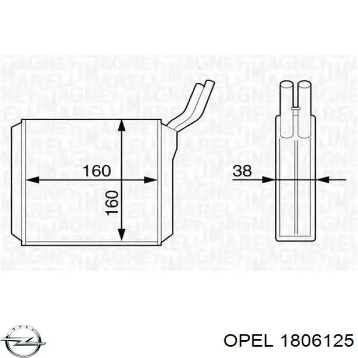 Радіатор обігрівача Mahle Original AH153000S