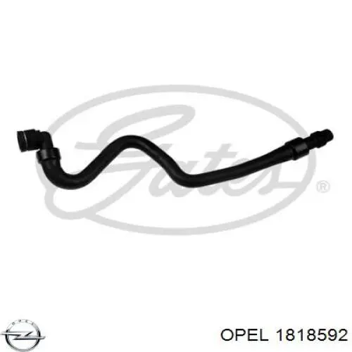 Шланг радіатора опалювача/пічки, подача Opel 1818592 ціна, від 8.87 USD