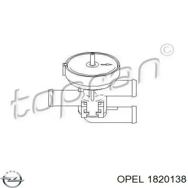 Кран системи опалення Opel 1820138 ціна, від 7.34 USD