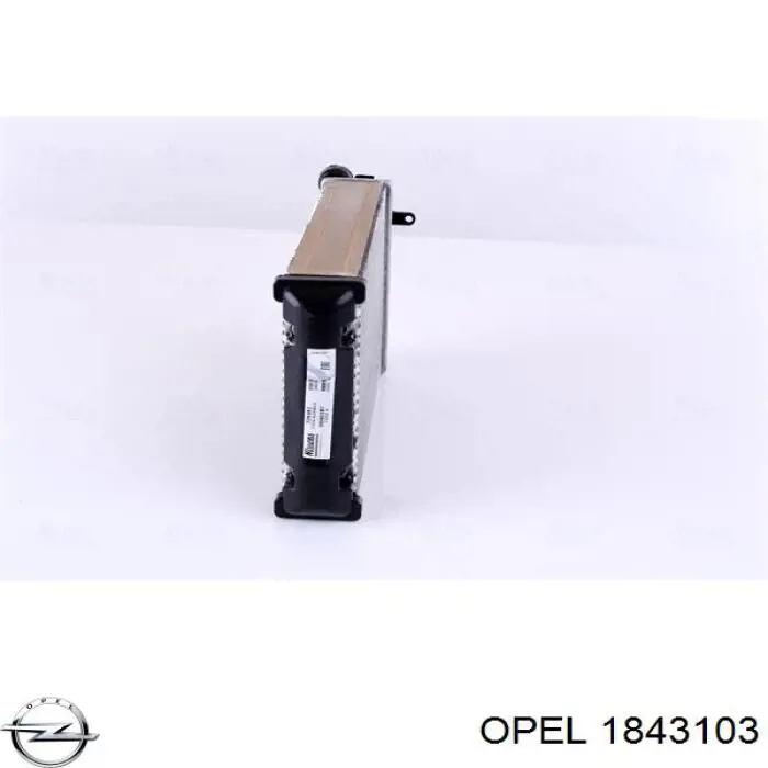 Радіатор пічки 1843103 Opel