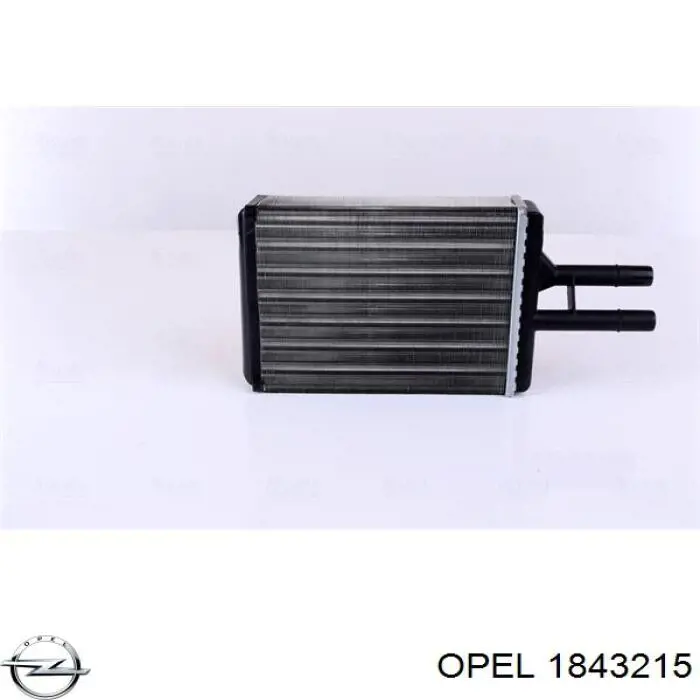 1843215 Opel радіатор пічки (обігрівача)