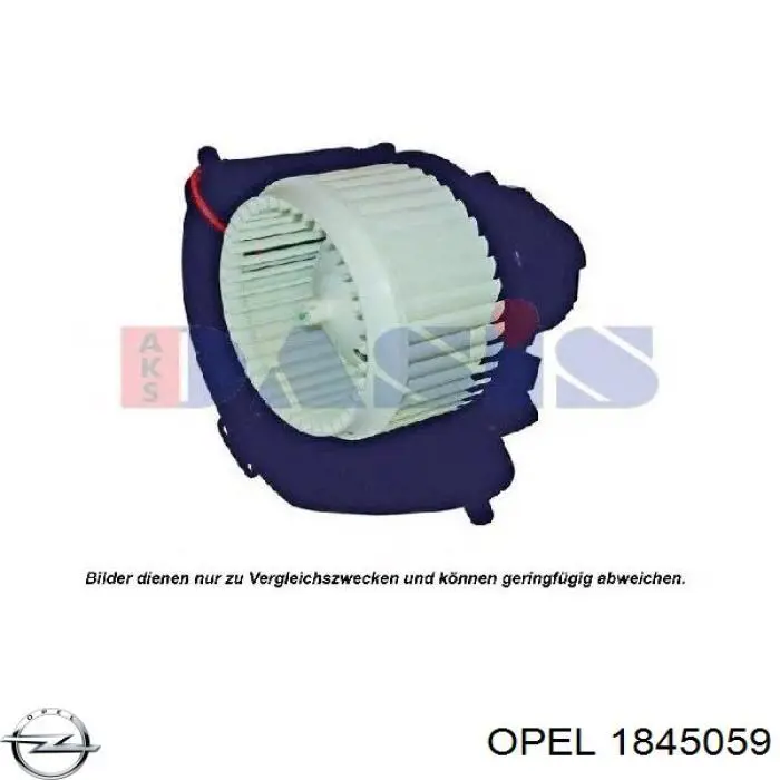 1845059 Opel двигун вентилятора пічки (обігрівача салону)