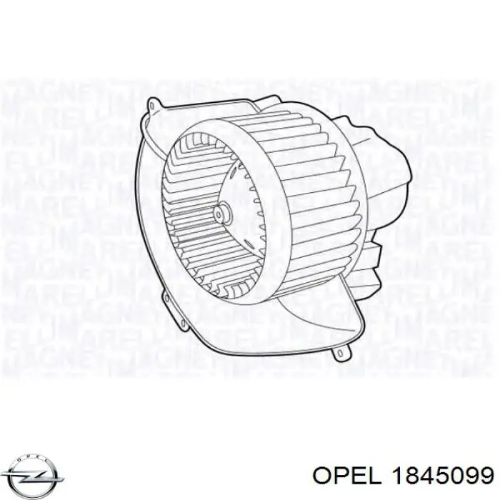 Двигун вентилятора пічки (обігрівача салону) Opel 1845099 ціна, від 53.49 USD