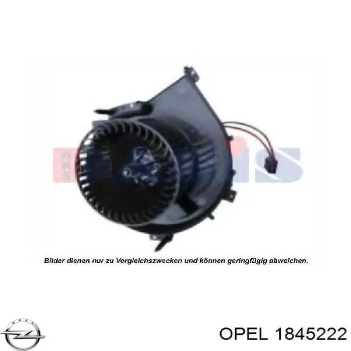 1845222 Opel двигун вентилятора пічки (обігрівача салону)