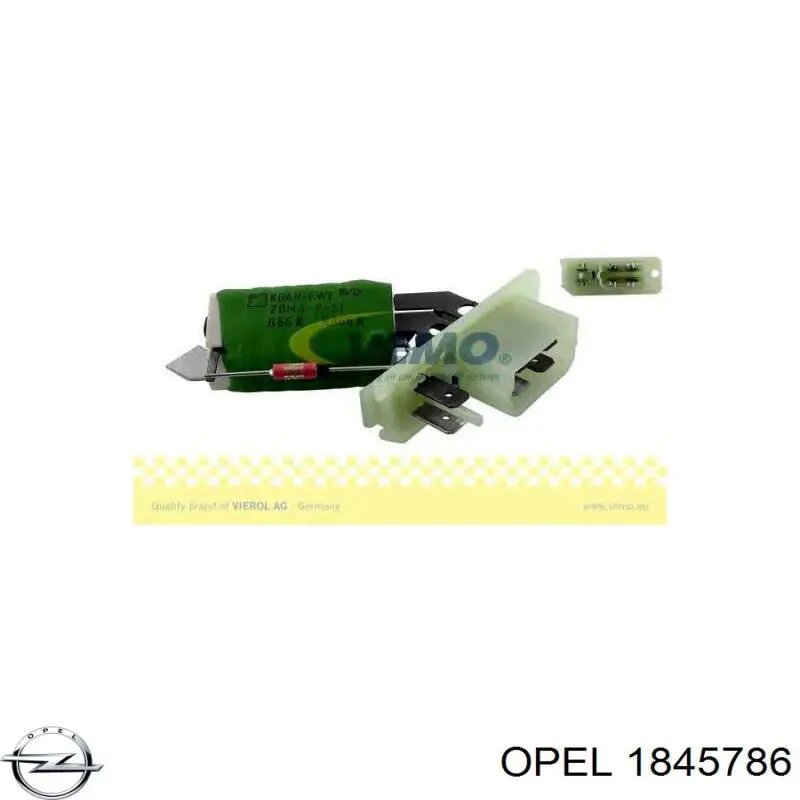 Резистор обігрівача Opel 1845786 ціна, від 9.49 USD