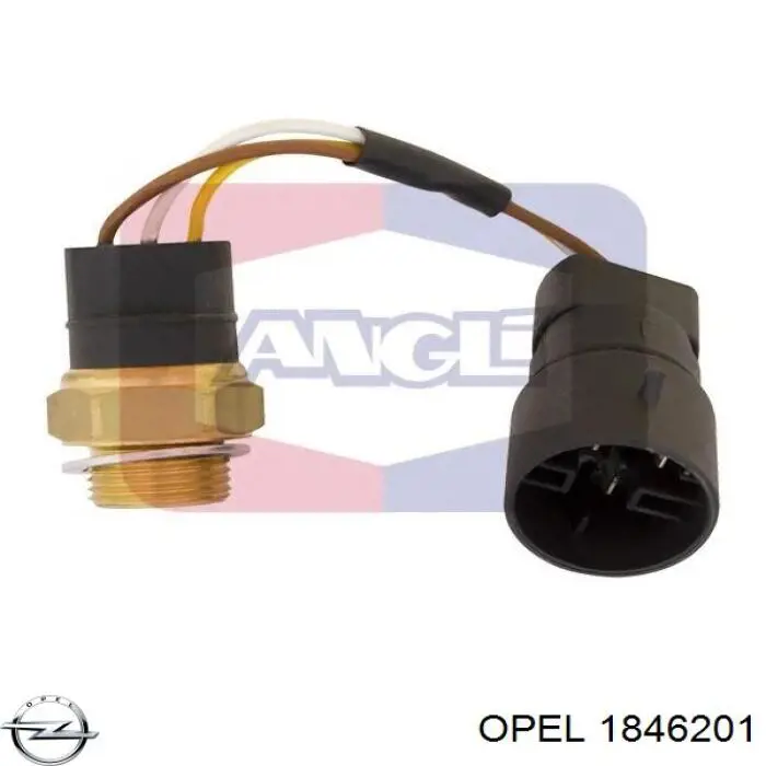 1846201 Opel термо-датчик включення вентилятора радіатора