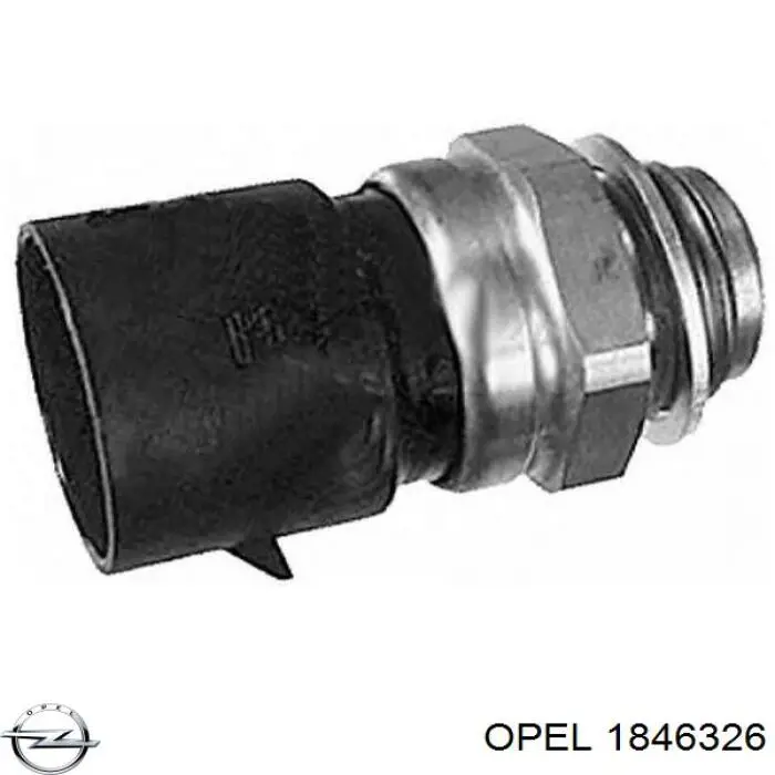 1846326 Opel термо-датчик включення вентилятора радіатора