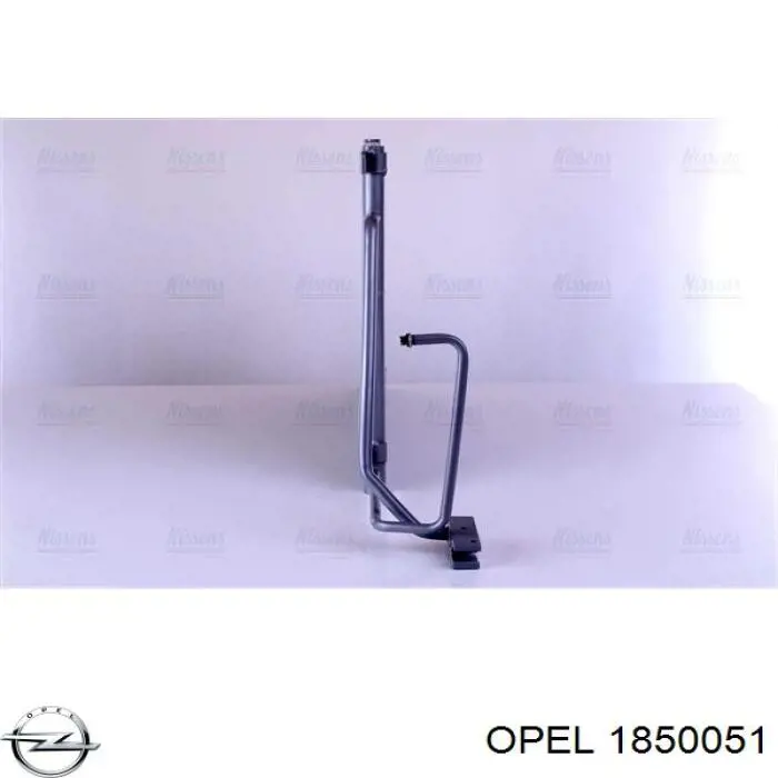 Радіатор кондиціонера 1850051 Opel