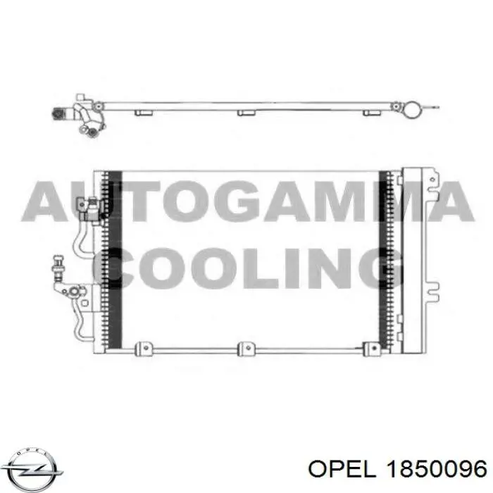 Купити 1850096 Opel Радіатор системи охолодження кондиціонера
