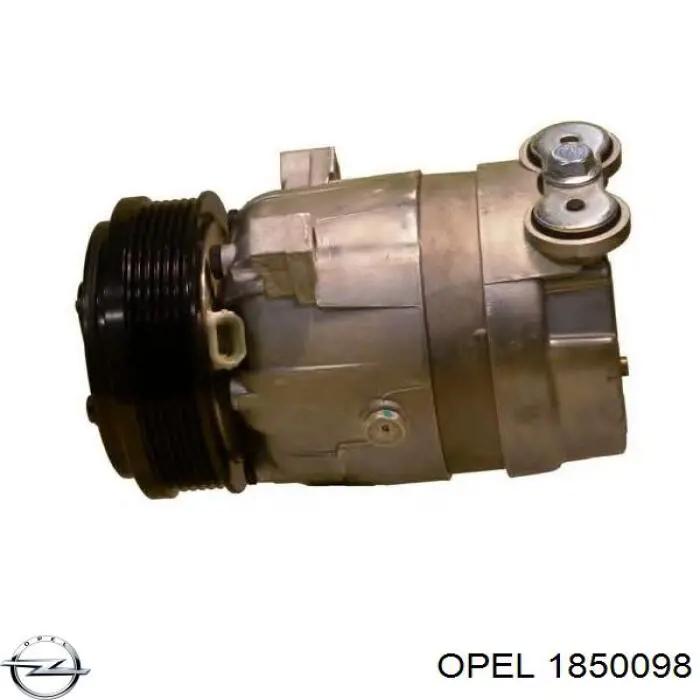Радіатор кондиціонера 1850098 Opel