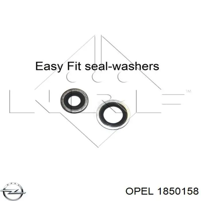 Радіатор кондиціонера 1850158 Opel