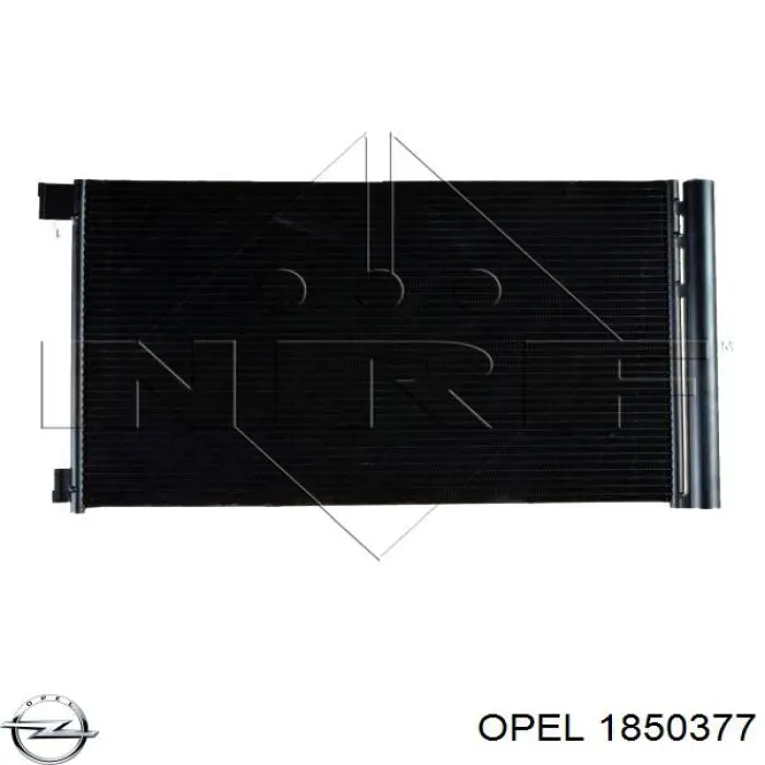 1850377 Opel радіатор кондиціонера