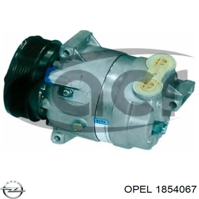 Компресор кондиціонера 1854067 Opel