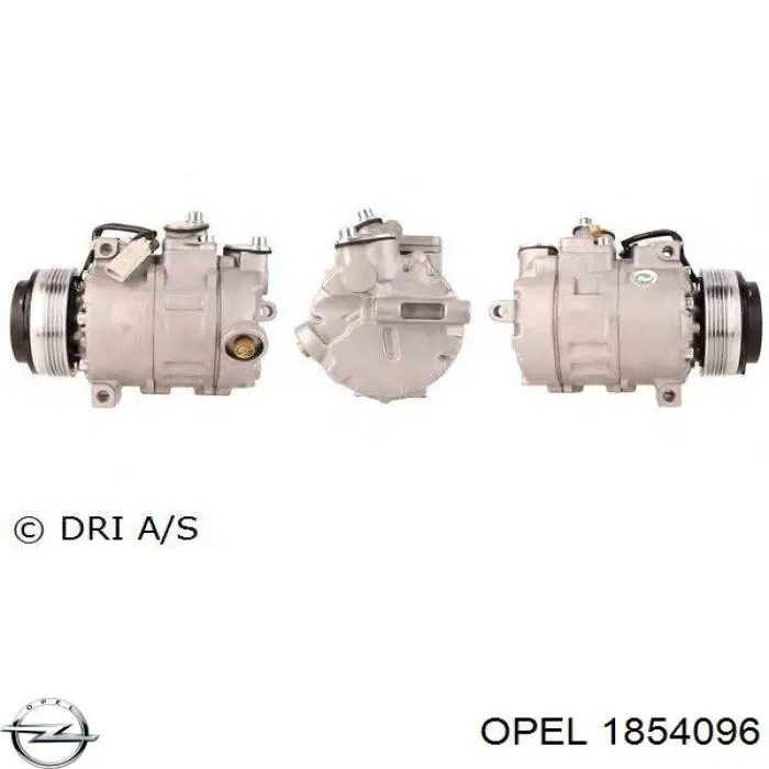 Компресор кондиціонера 1854096 Opel