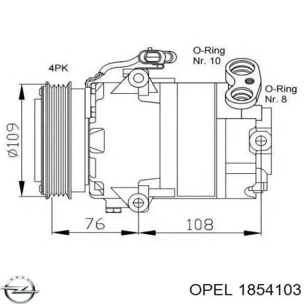 Насос кондиціонера General Motors 90559889
