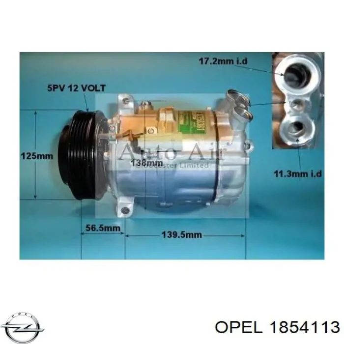 Купити 13193157 Opel Компресор кліматичної установки