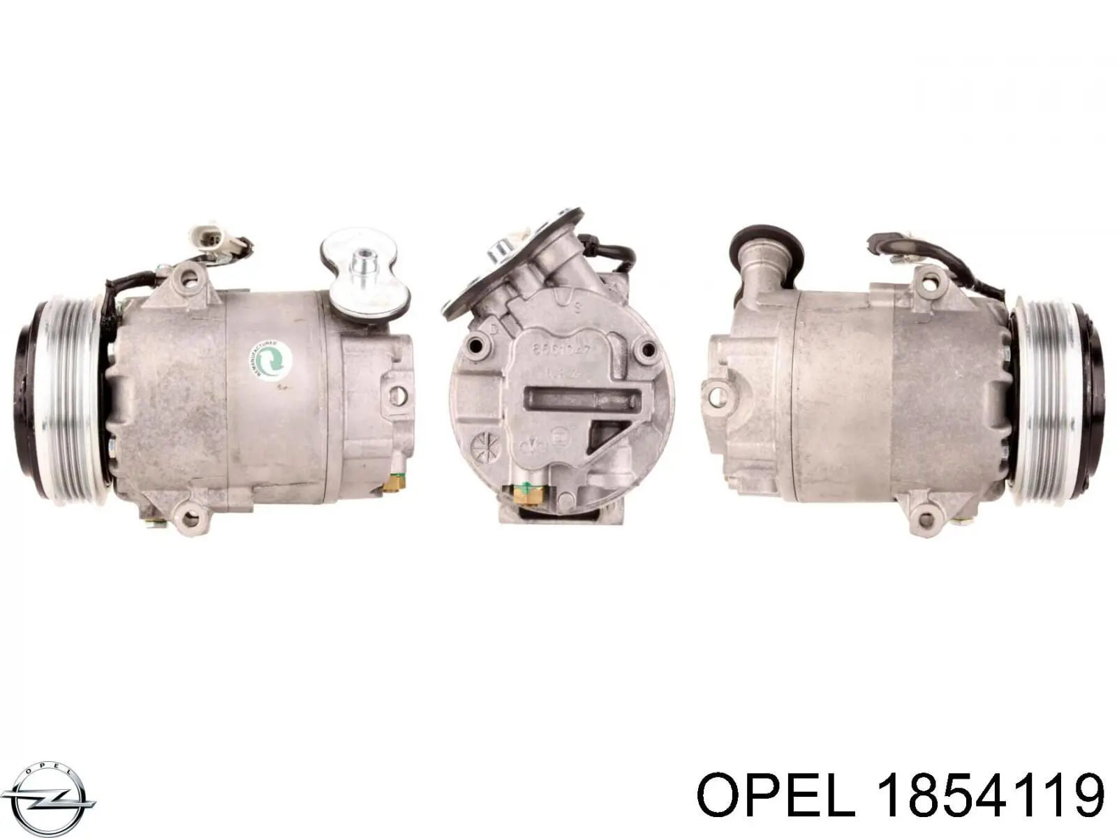 Компресор кондиціонера 1854119 Opel