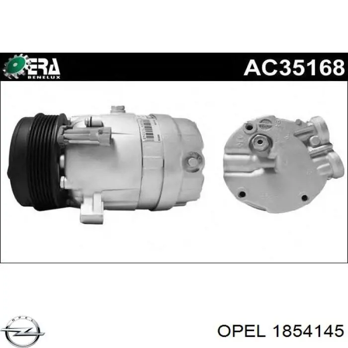 Компресор системи кондиціювання Opel 1854145 ціна, від 213.65 USD