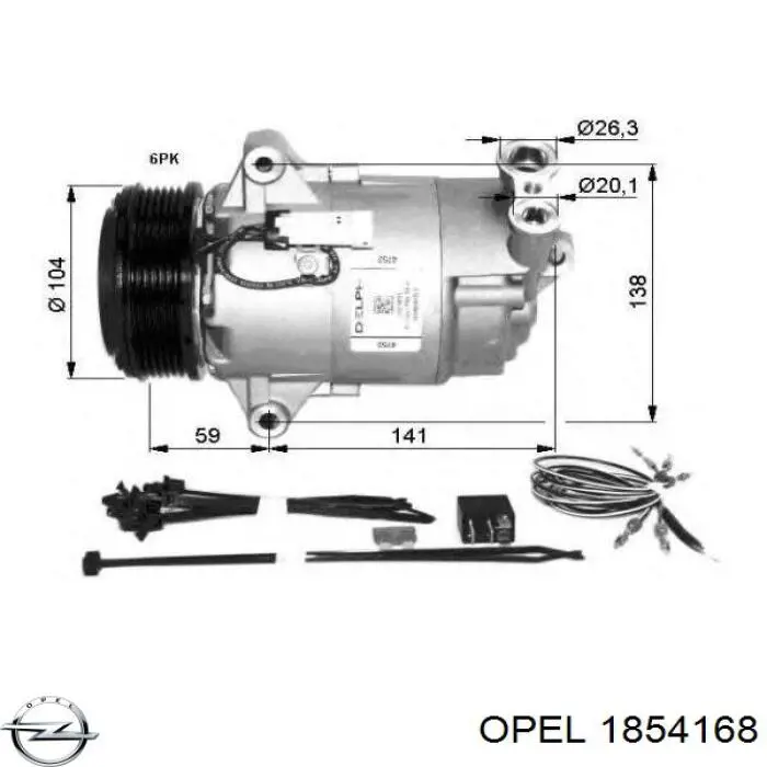 Насос кондиціонера Mahle Original ACP5