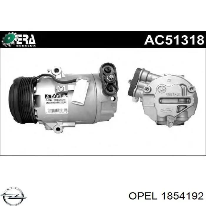 Купити 1854192 Opel Компресор кліматичної установки