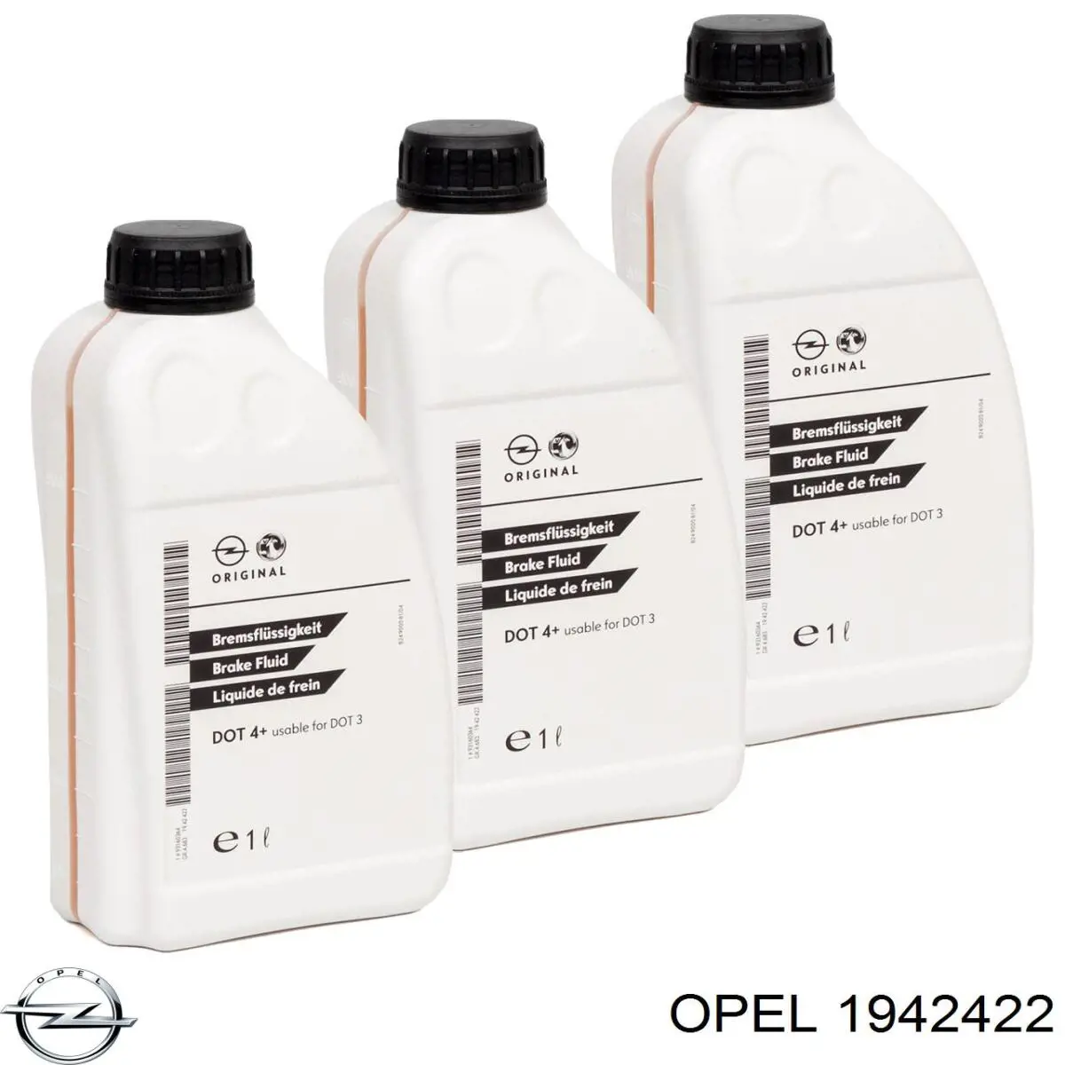 1942422 Opel Тормозная жидкость (DOT 4, 1,0 л)