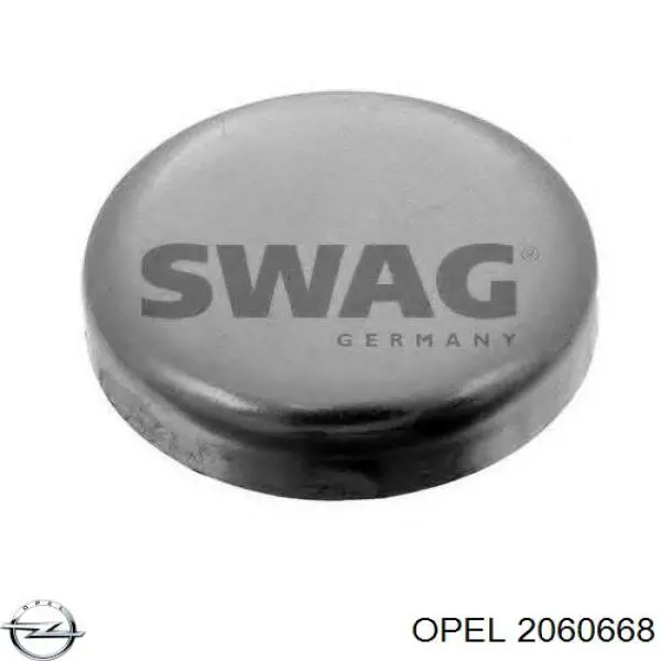 2060668 Opel заглушка гбц/блоку циліндрів