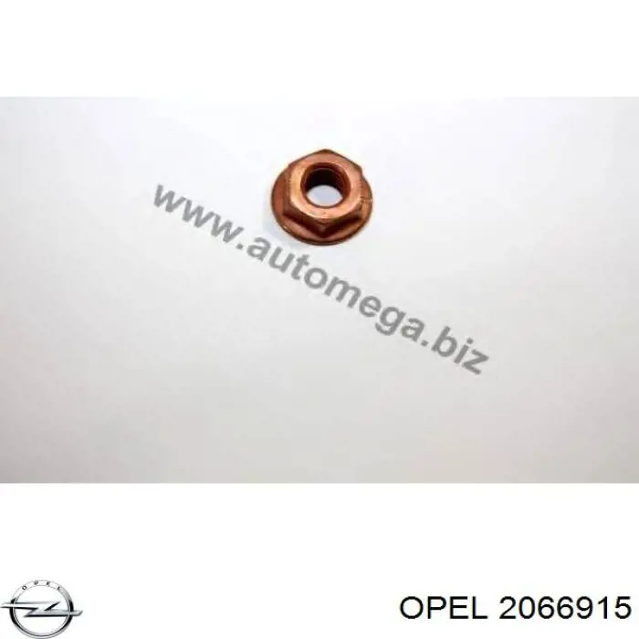 2066915 Opel гайка кріплення приймальної труби глушника (штанів)