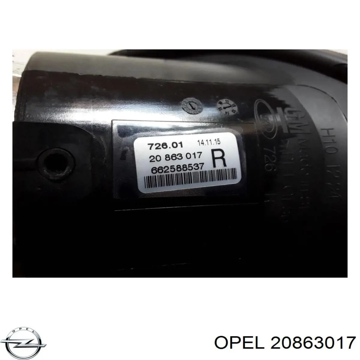 Фара протитуманна, права 20863017 General Motors