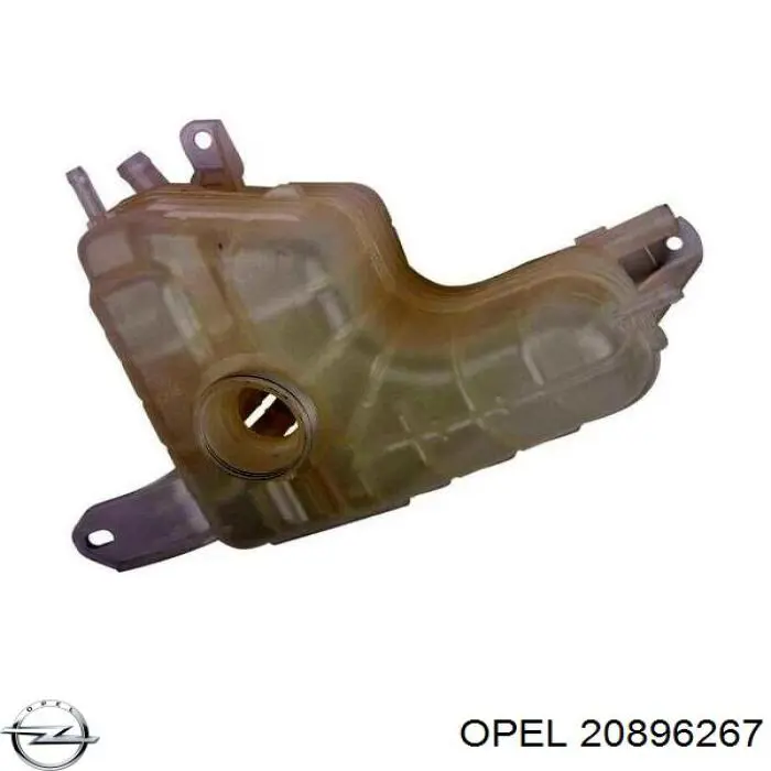 20896267 Opel Шланг/патрубок радіатора охолодження, нижній
