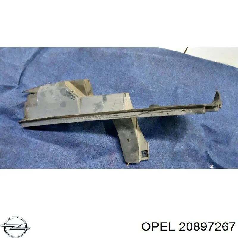 20897267 Opel Повітропровід (дефлектор) радіатора, лівий