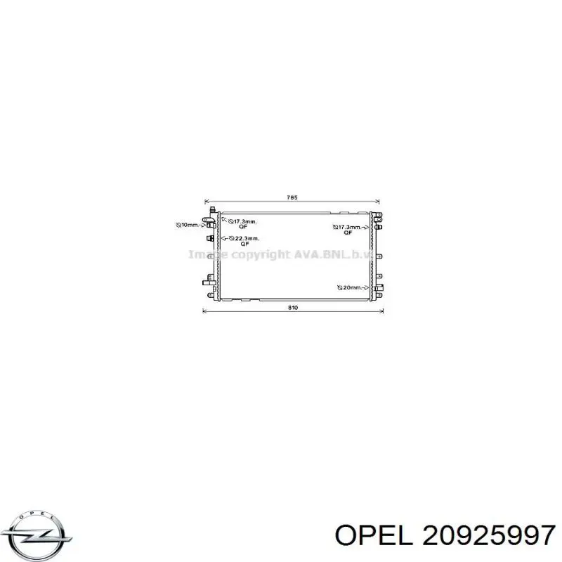Радіатор масляний Opel 20925997 ціна, від 63.50 USD