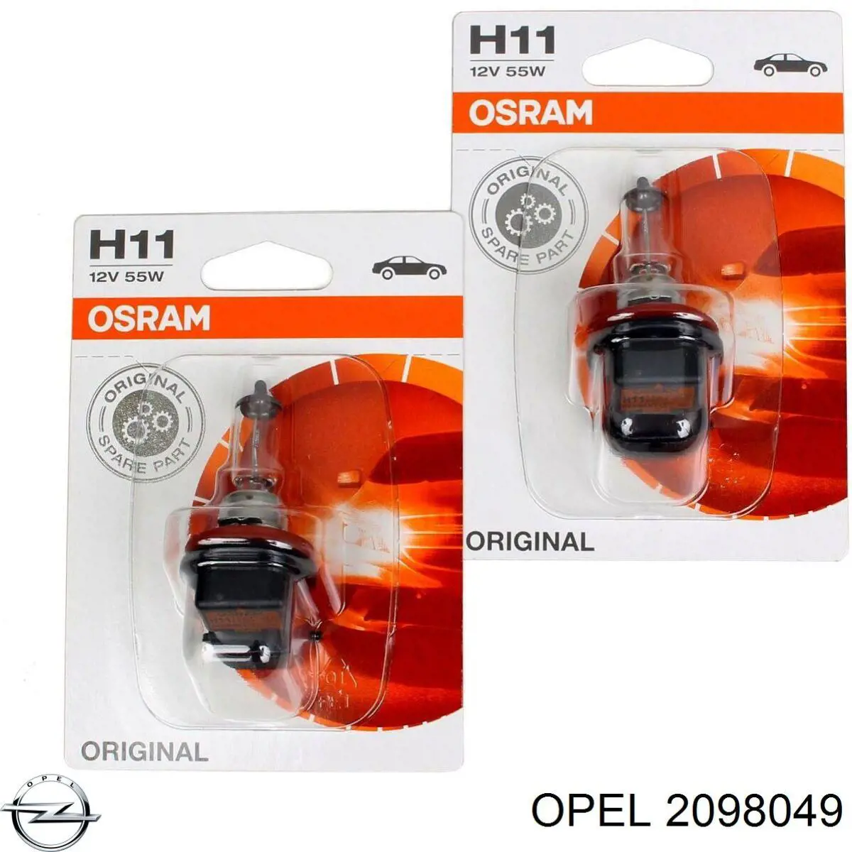 Лампочка галогенна Opel 2098049 ціна, від 5.15 USD