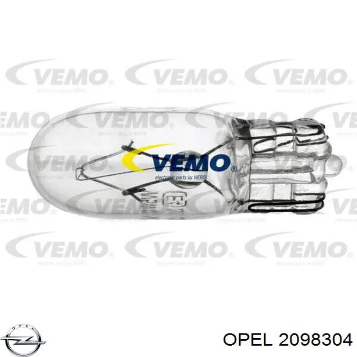 Купити 2098304 Opel Лампочка плафону освітлення салону/кабіни