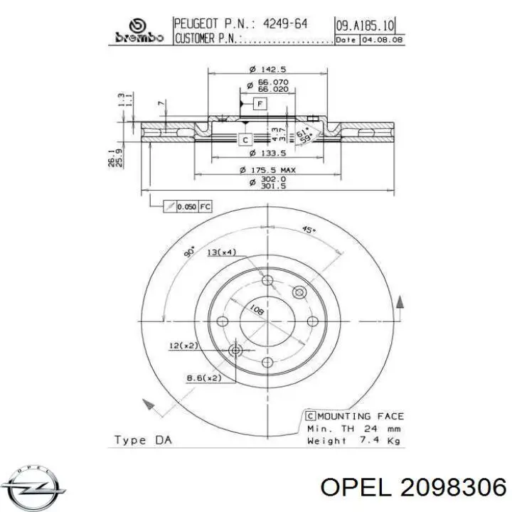  2098306 Opel
